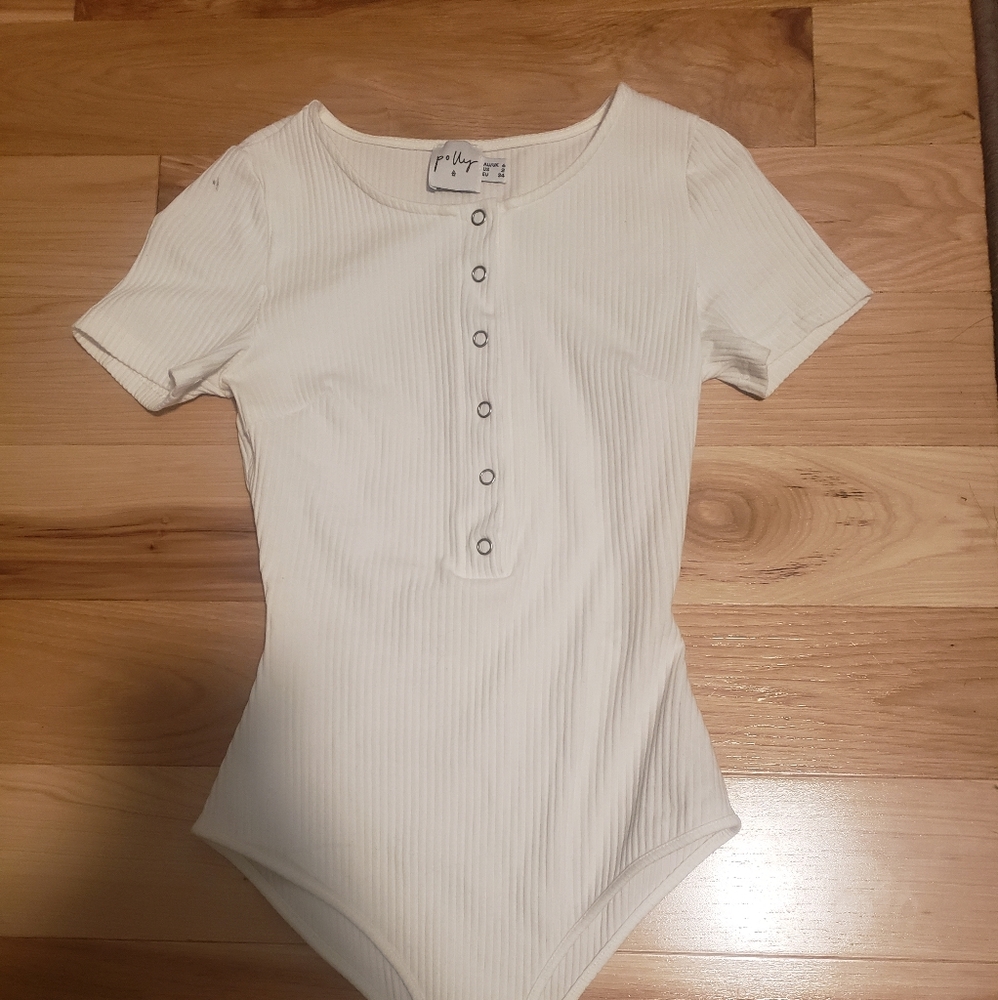 White Polly bodysuit